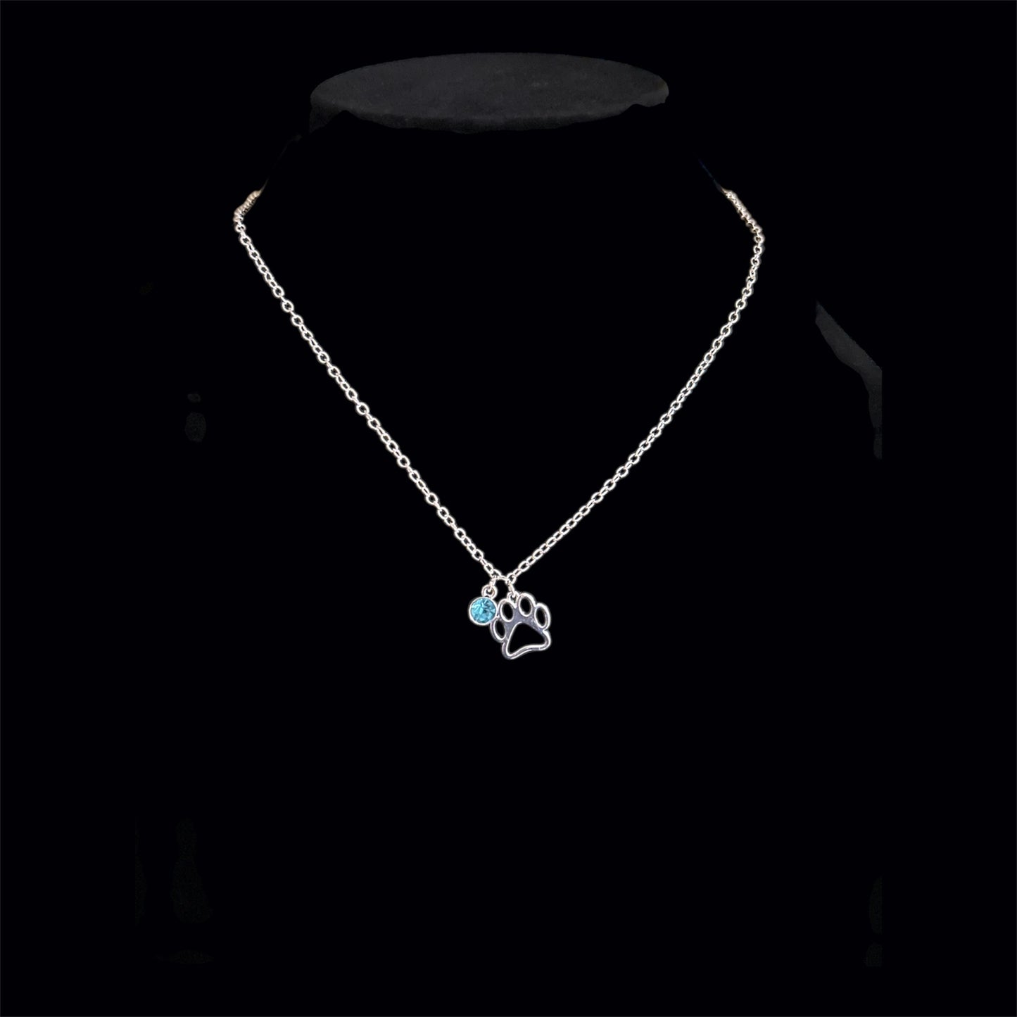 Sterling Silver Paw Necklace