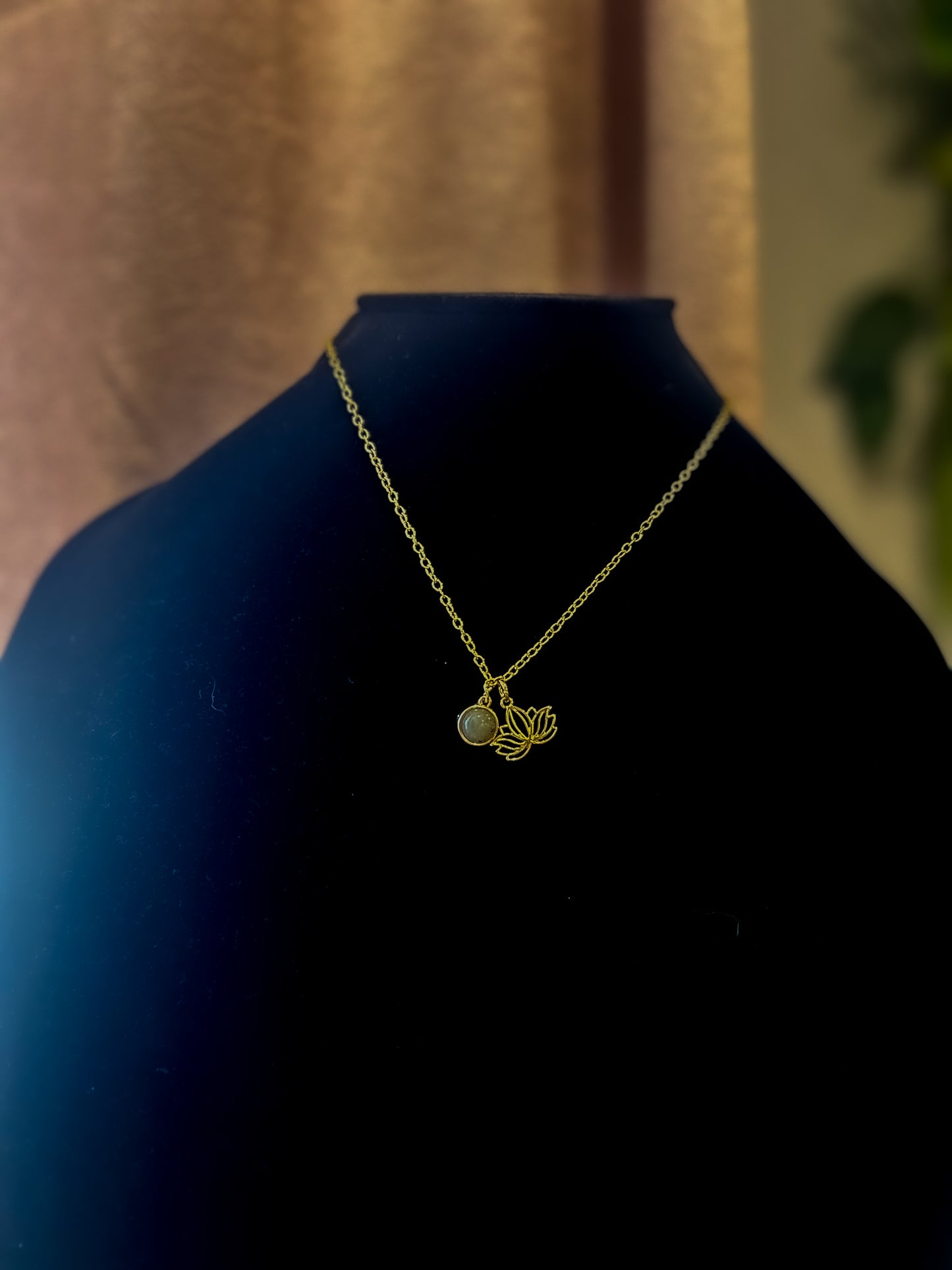 Lotus Necklace Gold Plated